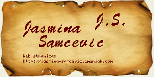 Jasmina Samčević vizit kartica
